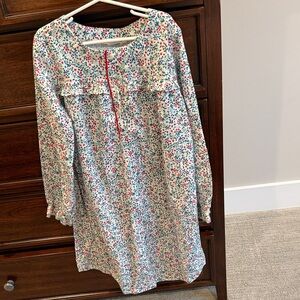 Crewcuts Floral Kids Pajamas Nightgown - Red and Blue